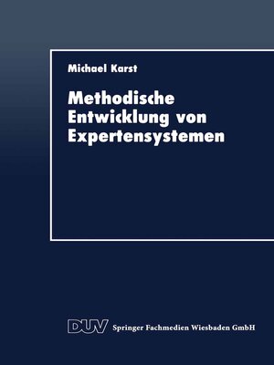 cover image of Methodische Entwicklung von Expertensystemen